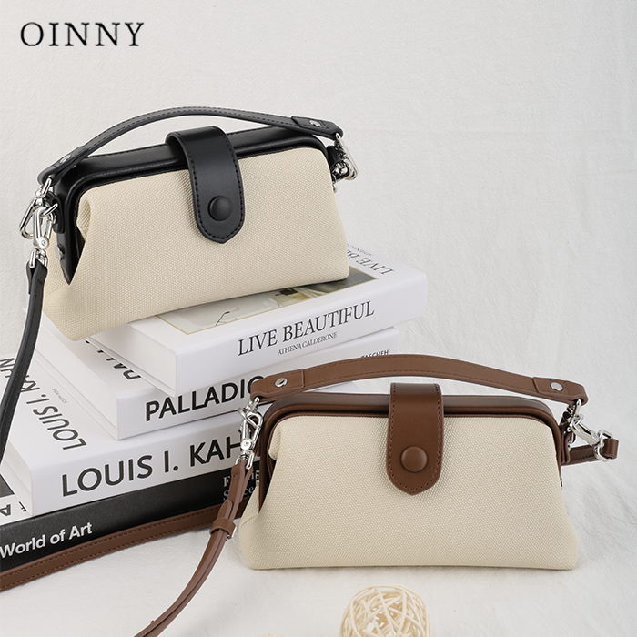 【新年礼物】Oinny现货爆款小众设计感简约手提包斜挎女包6385