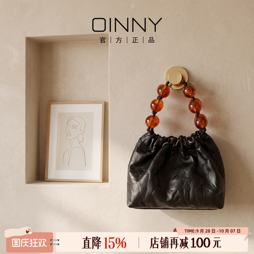 OINNY新中式牛皮单肩斜挎包女包