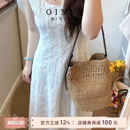 【夏季新款】Oinny编织包夏季慵懒托特包高级通勤度假包包女5897
