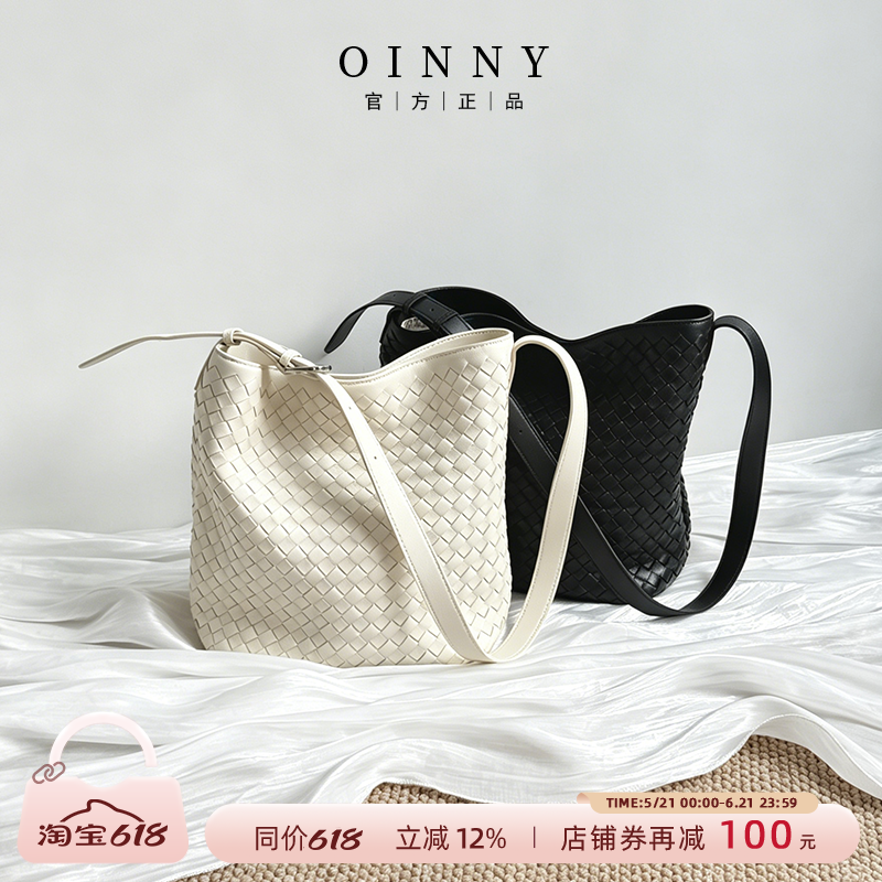 【春夏上新】Oinny水桶包女新款高级手工羊皮包包通勤大包女5879