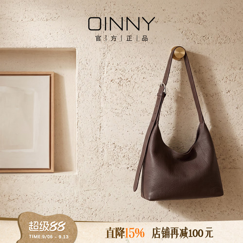 OINNY牛皮手提包单肩女包手提包