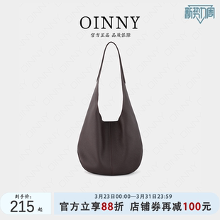 Oinny韩系简约慵懒风百搭通勤软皮托特包女包211 早春上新