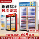 冰箱双开门冰柜 荣事达饮料展示柜冷藏保鲜啤酒水商用超市单门立式