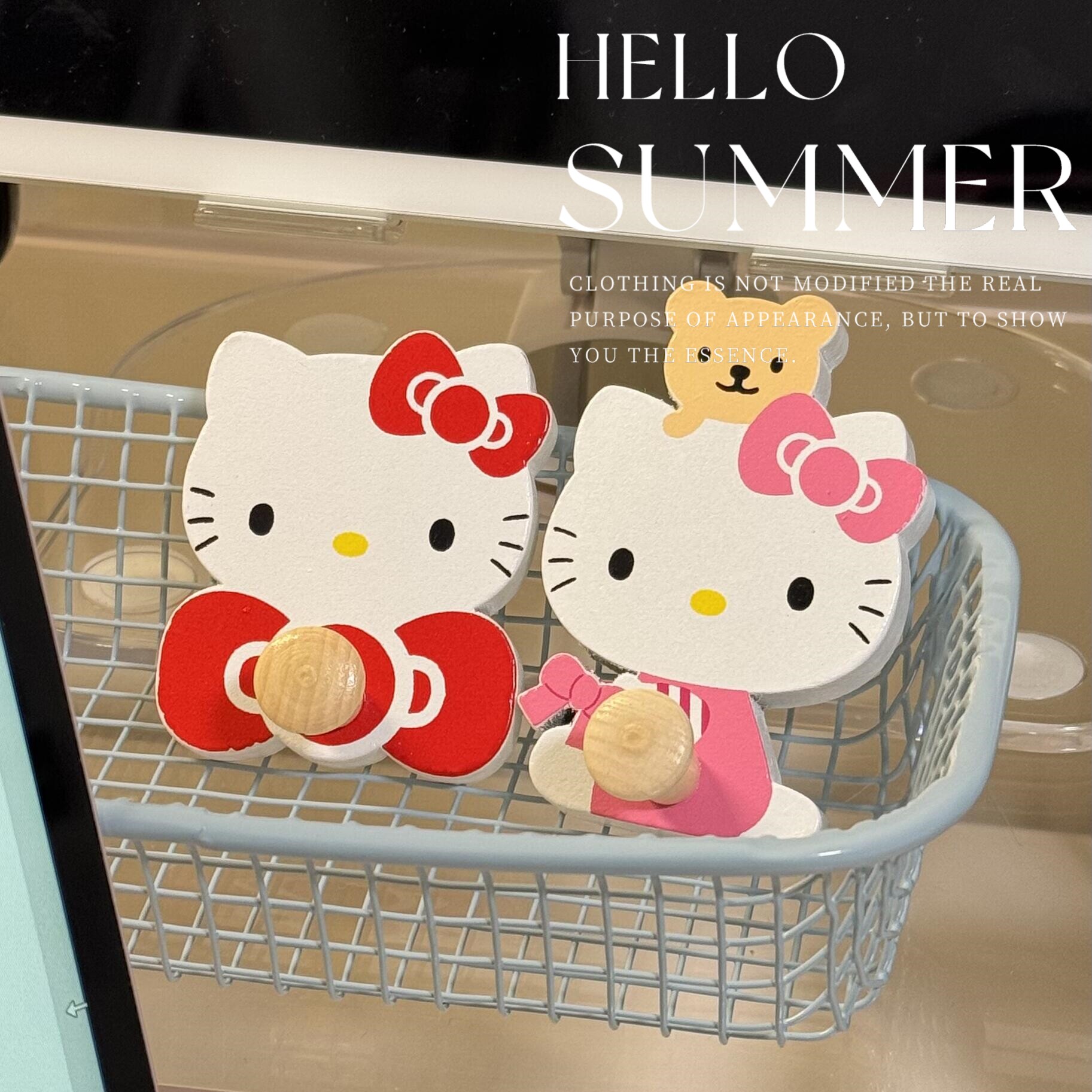 哈喽kitty挂钩免打孔粘钩厨房卫生间家用门后创意可爱多功能收纳