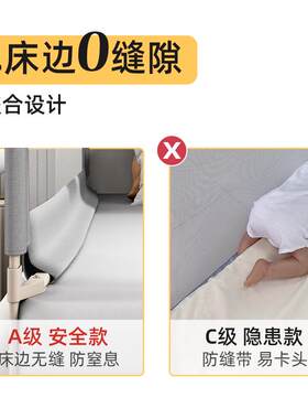 床围栏宝宝防摔防护栏床边床护栏婴儿童防掉床上挡板一面三面组合