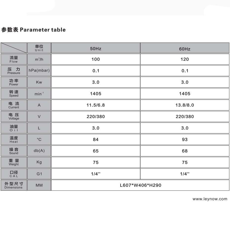 莱诺 油式旋片式真空泵XD100实验室负压泵工业用抽真空机气泵