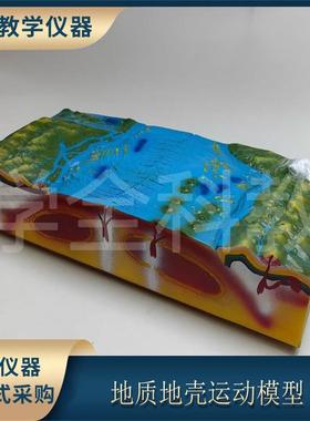 板块构造及地表形态模型J34019地质地壳运动模型初中地理教学仪器