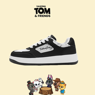 会说话的汤姆猫鞋子春季男女新款板鞋时尚百搭小白鞋舒适软底潮鞋
