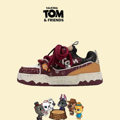 会说话的汤姆猫鞋子2026新款面包鞋情侣冬季增高运动休闲板鞋