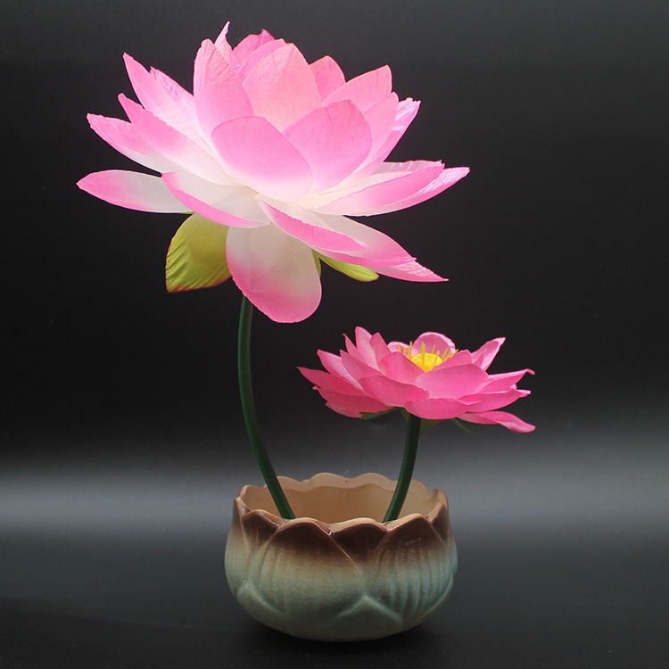 供佛莲花荷花摆件禅意