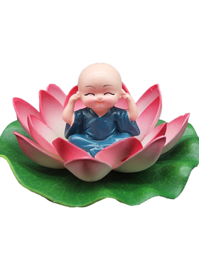 治愈情绪桌面荷花摆件