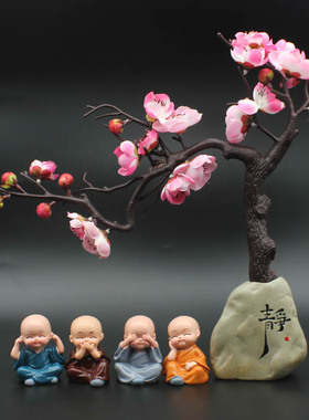 极速创意中式禅意和尚摆件家居装饰工艺品客厅玄关办公Z室桌面人