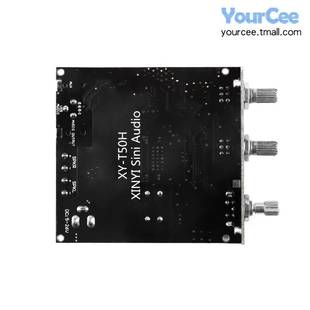 2蓝牙5.0带前级高低L音调节立体声数字功放板模 50W 极速XY T50H