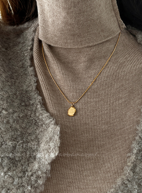 极速2023新款爆款双面钛钢项链女轻奢气质毛衣链不掉色.百搭锁骨
