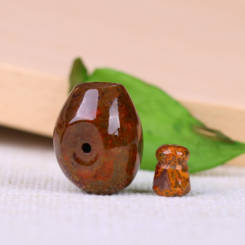 极速6A天然战国红玛瑙藏式三通佛头A散珠手串108颗金刚星月菩提DI