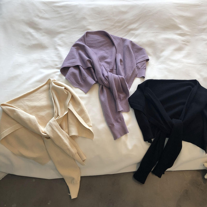 极速针织c小披肩女外搭春秋夏办公室空调房网红护颈椎围巾肩搭毛