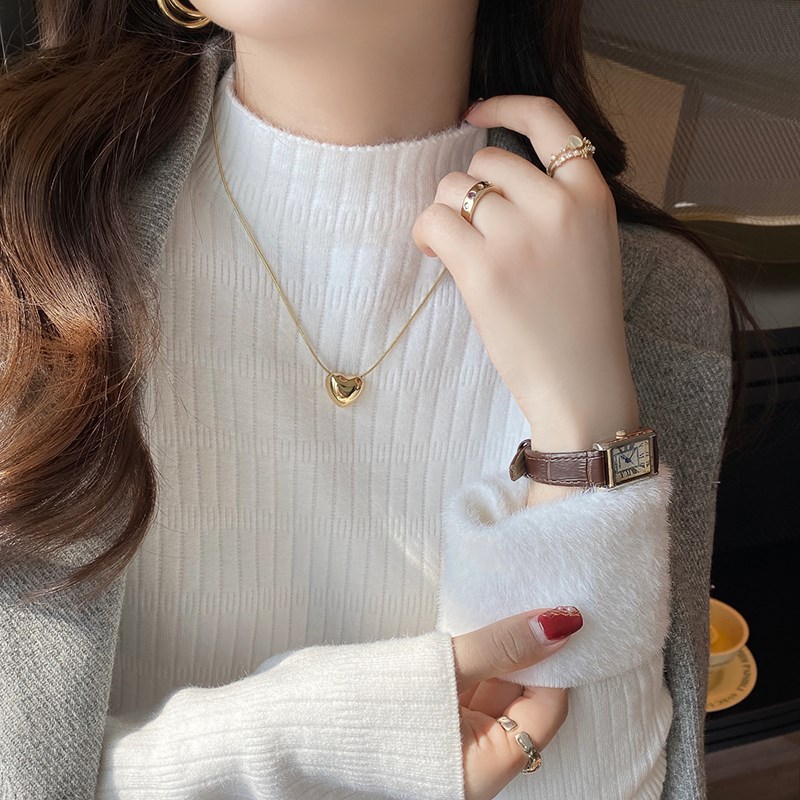 极速毛衣女加厚秋冬2024新款保暖内搭加绒L打底衫一体绒半高领针