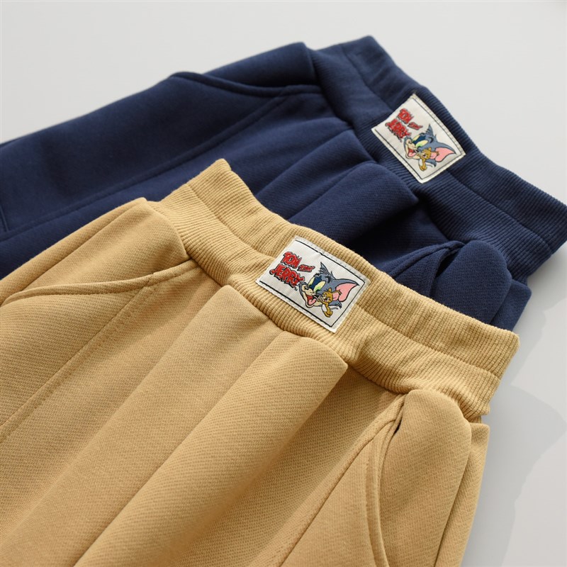 极速汤姆acnd杰瑞 儿童卡通卫裤 男童女童宽松运动长裤 中大童 春