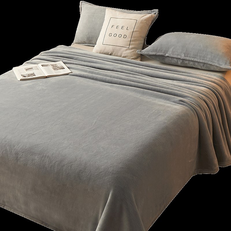 极速毛毛a绒面防滑床单单件珊瑚毛毯牛奶金丝法兰绒毯加绒冬季垫