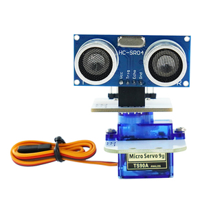 极速SG90 9克l舵机云台180度超音波感测器智能机器人小车避障云台