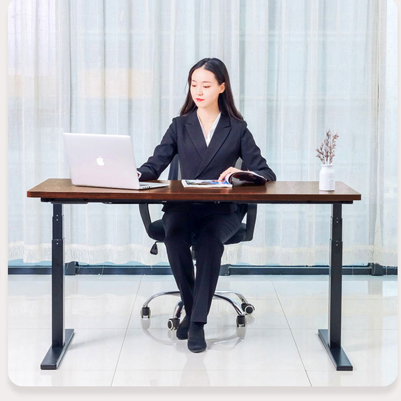 极速电动升降电脑桌办公桌桌腿可调节工作台智能S书桌自动站立式