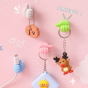 极速10Pcs eMultifunctional Thumb Clip Holder Charger Cable C