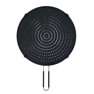 新品32cm Silicokne Splatter Sn Guard Nonstick Oil Grease Pan