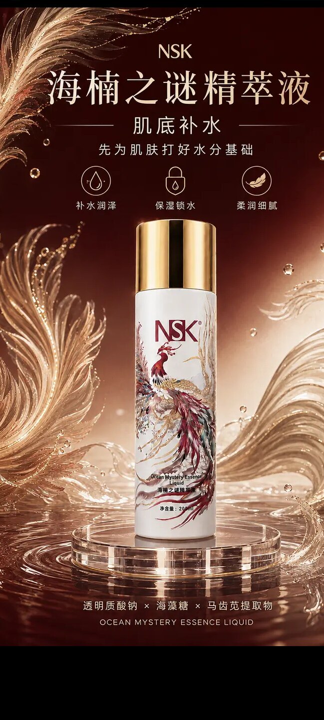 楠圣菲NSK正品海楠之谜精萃精粹修护原液200ml肌底精华液保真实体