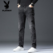 秋季 直筒长裤 牛仔裤 花花公子男士 新款 潮流百搭修身 弹力休闲男裤 子