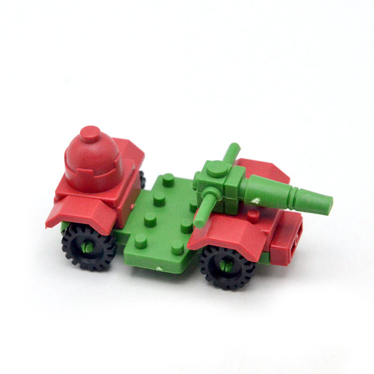 塑料拼搭消防救援特警车男孩益智拼装积木吊板玩具批