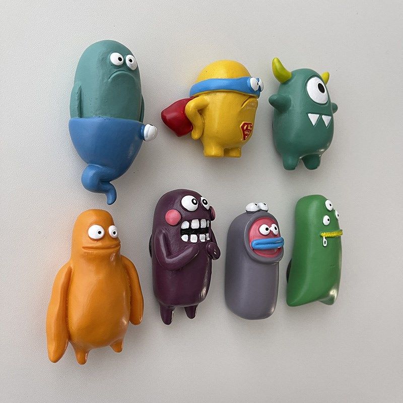 极速白屿 c超萌小怪兽冰箱贴磁力个性创意ins风网红可爱卡通磁铁