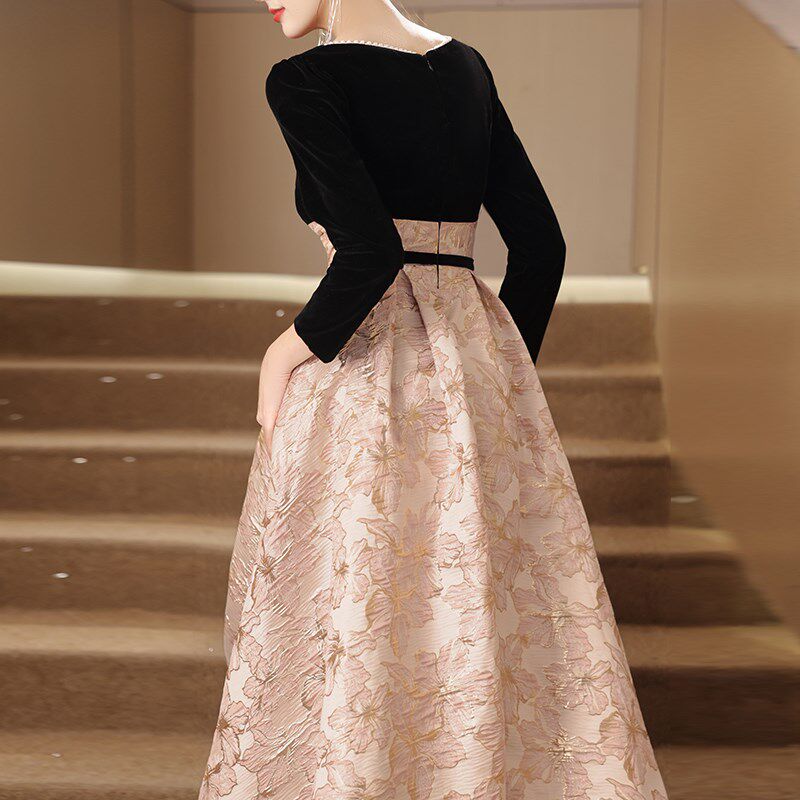 极速法式订婚晚礼服n裙高端敬酒服大码女生日成人礼毕业宴会主持