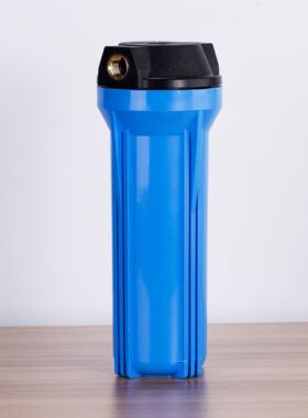 净水器配件10寸2分4分蓝色滤瓶直饮过滤器滤瓶家用前置外壳滤桶