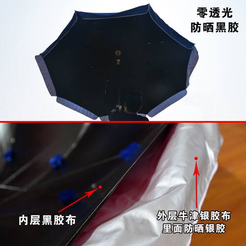 户外圆伞黑胶伞加厚摆摊大雨伞防晒大雨伞新款太阳伞两用遮阳大伞