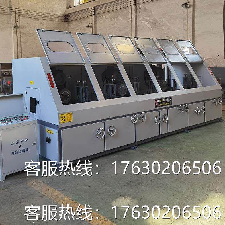 铝合金方管抛光机镀锌方管去除氧化皮全自动不锈钢方管拉丝机设备