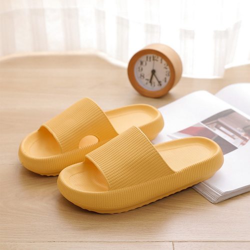 极速4.5cm Thick Somle House Slippers Men Women Non-slip Bath
