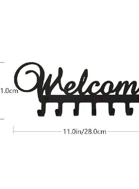 极速1pc Home Living Room Dowor Back Wall Hanging Hook Rack W