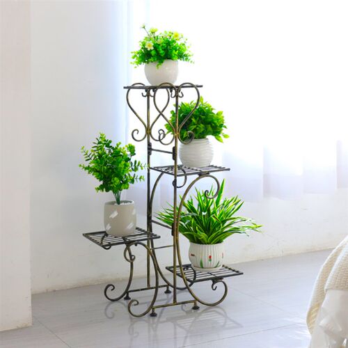 新品Metal Plant Shelf Flower DisplayG Stand Garden Planter H