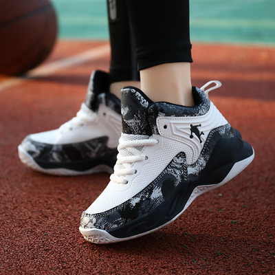 极速New Thick Sole Soft Boys Basketball Shoes NoSn-slip Chil