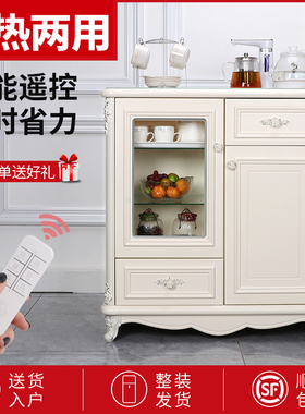 新品展厅全自动茶吧机 家用实木欧式茶水柜 下置式V水桶智能饮水