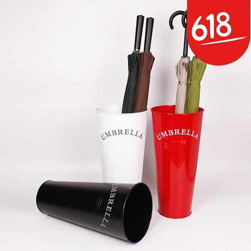 极速欧式雨伞桶创意时尚雨伞架家用办M公雨伞收纳桶 黑色