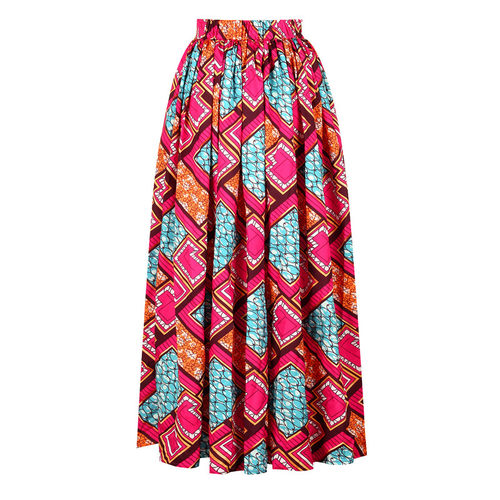 极速Women African Clothes Dashiki DPrint Maxi Skirt 2022 Fas