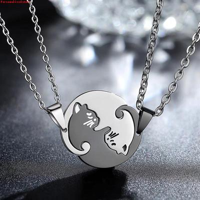 极速tching Couple Necklace Simple Friendship Gift CoXuple Je