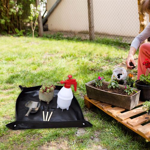 极速65x65cm Home Planting Operation Mat ReusOable PE Waterpr