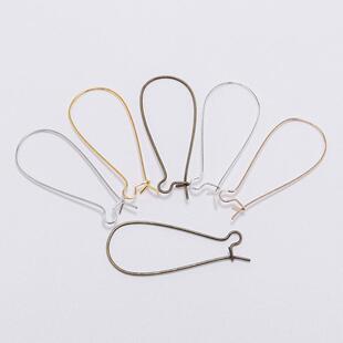 极速50pcs/lot French Earring Loop Hoops Ear Wire Hook F.or J