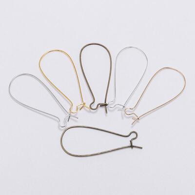 极速50pcs/lot French Earring Loop Hoops Ear Wire Hook F.or J