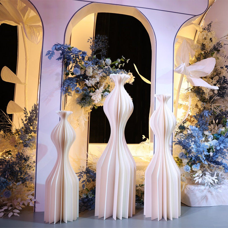 极速婚庆道具手工花瓶变形折v柱路引纸质折叠式圆柱迎宾区装饰摆,节庆用品/礼品,路引,淘宝优惠券,粉丝福利购,淘宝优惠卷