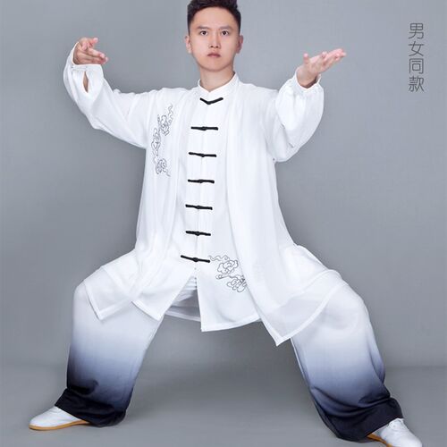 新品太极服女装2022p新款高端飘逸比赛表演披沙太极拳练功服装男