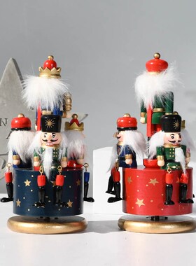 极速俄罗斯胡桃夹子士兵摆件木偶木头人音乐盒八S音盒可爱儿童生