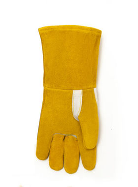 极速威优特eG-2114金黄色夹带单层电焊手套(34CM)L码1副